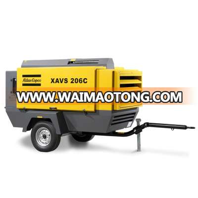 Atlas Copco 424cfm 14bar portable air compressor for mining